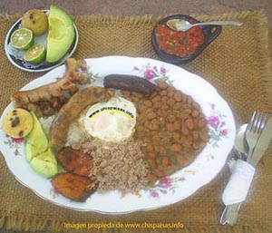 fotos, imagenes,  dibujos,  bandeja  colombiana. bandeja paisa, bandeja antioque�a, plato monta�ero, comida campesina,   en Colombia, ingredientes, receta, bandeja paisas, recetas paisas, como hacer bandeja paisa, plato del arriero, plato campesino, plato monta�ero